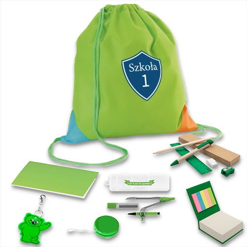 Przejdź do produktu Pakiet dla pierwszoklasisty zielony - przykład