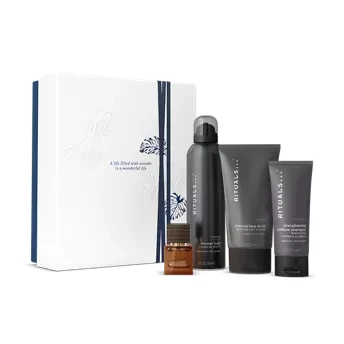 Przejdź do produktu  Zestaw prezentowy Rituals - kosmetyki The Ritual Homme - średni Gift Set - przykład