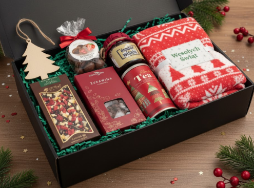 Przejdź do produktu Zestaw świąteczny "Koc & Herbata"