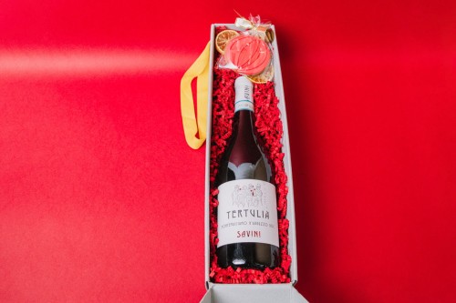 Przejdź do produktu Zestaw prezentowy Czerwony "Noworoczny toast"