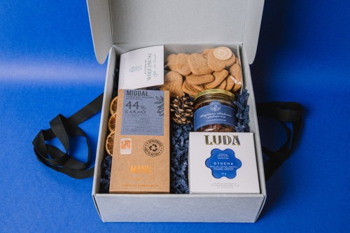 Przejdź do produktu Zestaw prezentowy Granatowy "Świąteczne lenistwo"