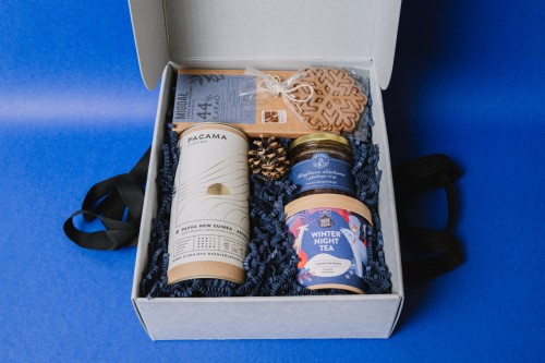 Przejdź do produktu Zestaw prezentowy Granatowy "Świąteczna rozkosz"