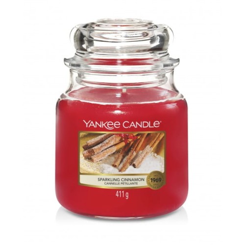 Przejdź do produktu Yankee Candle zapach Sparkling Cinnamon świeca zapachowa średnia