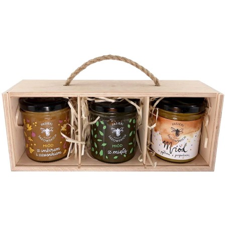 zestaw miodów na prezent