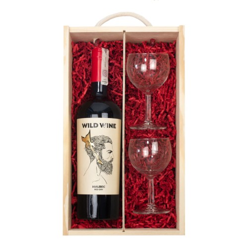 Przejdź do produktu Wino i kieliszki na prezent  - przykład 2